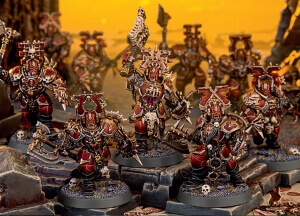 the Chaos warbands of Khorne, the god of the blood