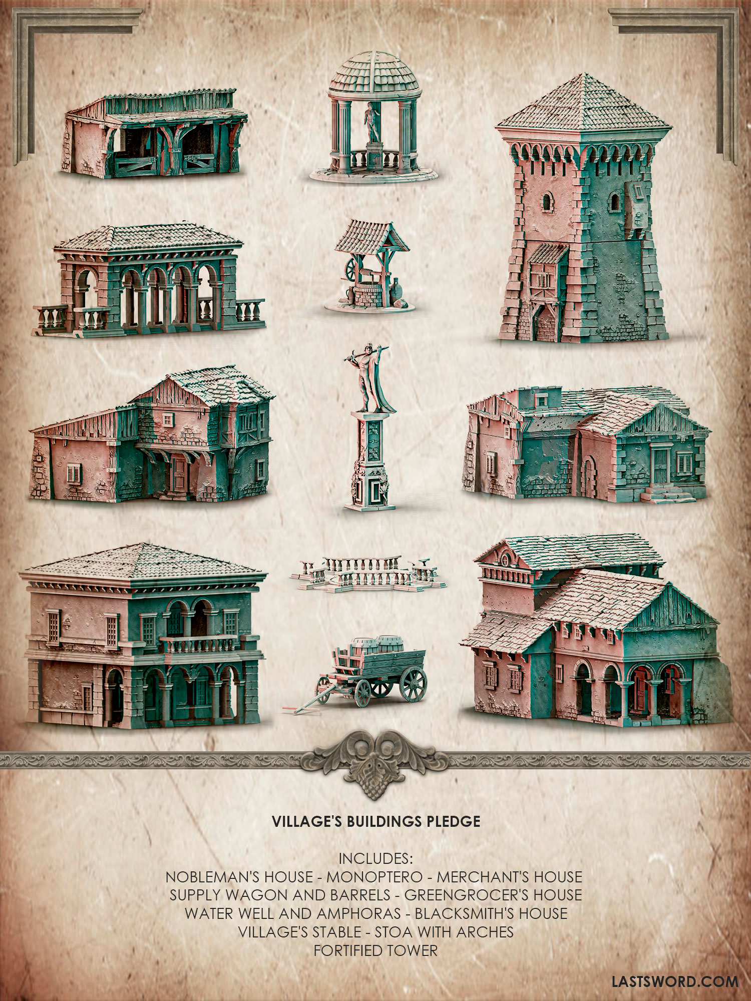 Kickstarter-HighKingdomVillage-Pledge-Buildings-01
