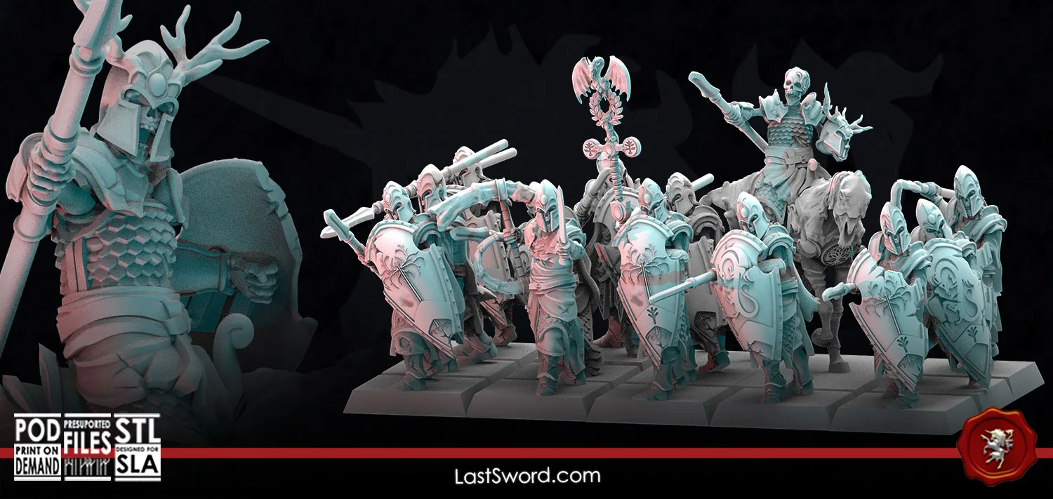 Elven Skeleton Warriors – Digital Files | Last Sword Miniatures