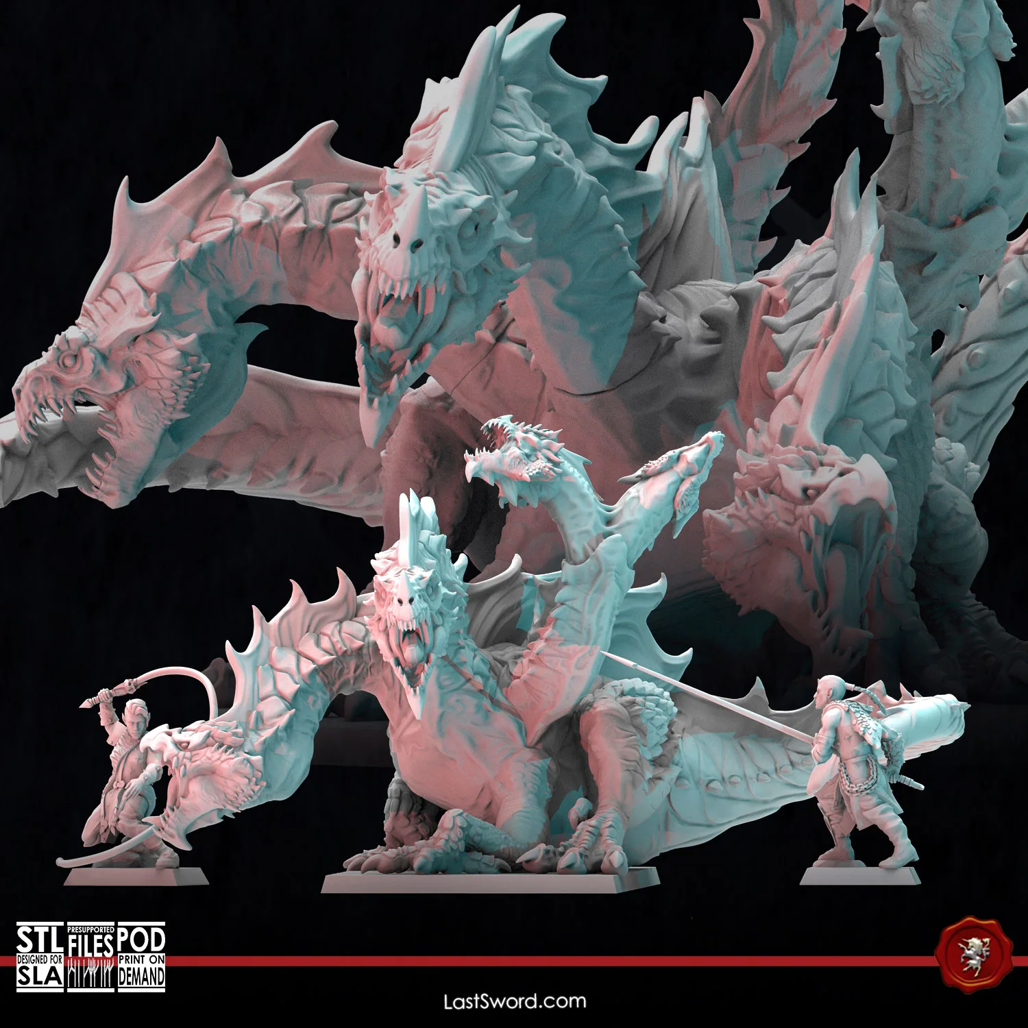 Hydra and Beastmasters – Physical Model | Last Sword Miniatures