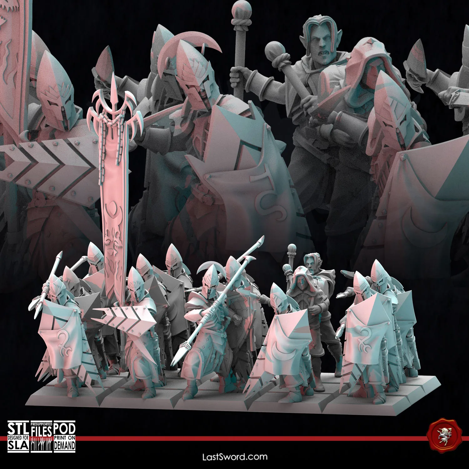 Warhammer ブラックドラゴン モデルキット Black Hydra and Beastmasters | Last Sword Miniatures