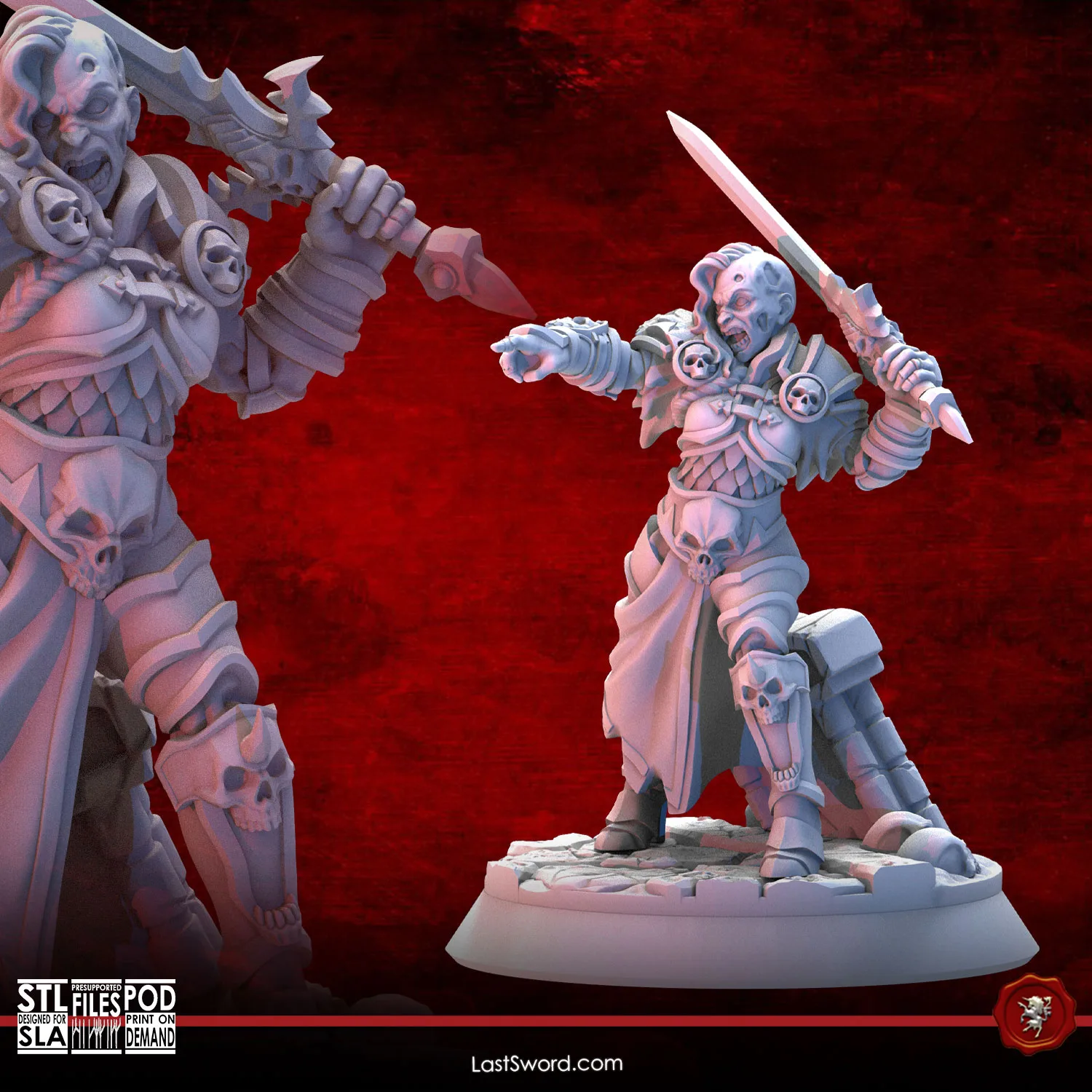 Skylda, the Valkyre – Digital Files | Last Sword Miniatures