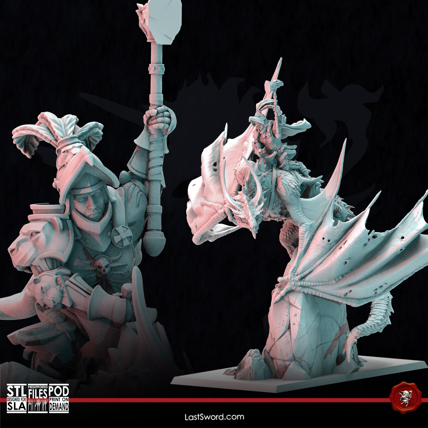 Warhammer ブラックドラゴン モデルキット 送料無料◇WARHAMMER/ウォーハンマー ： DARK ELF DREADLORD ON