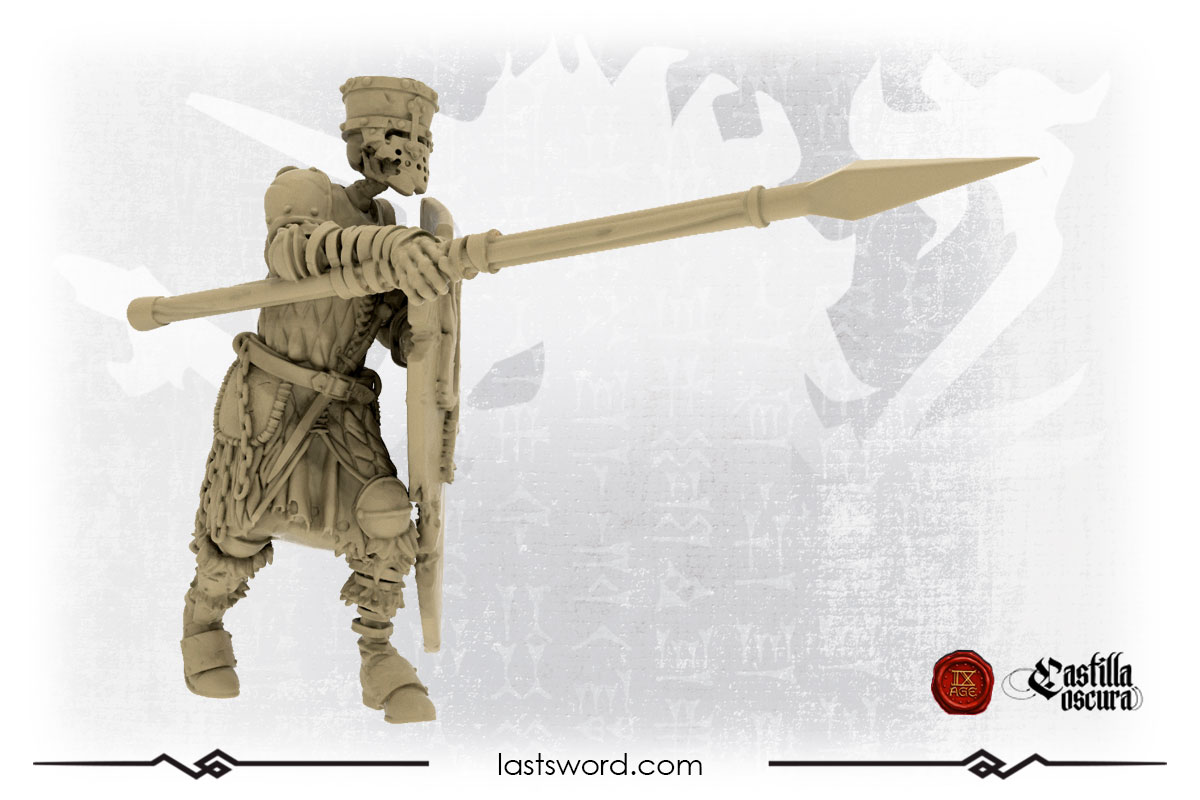 Undead-Skeletor-Spearman-Skull-VampireCounts-CastillaOscura-Warhammer-Sylvania-08